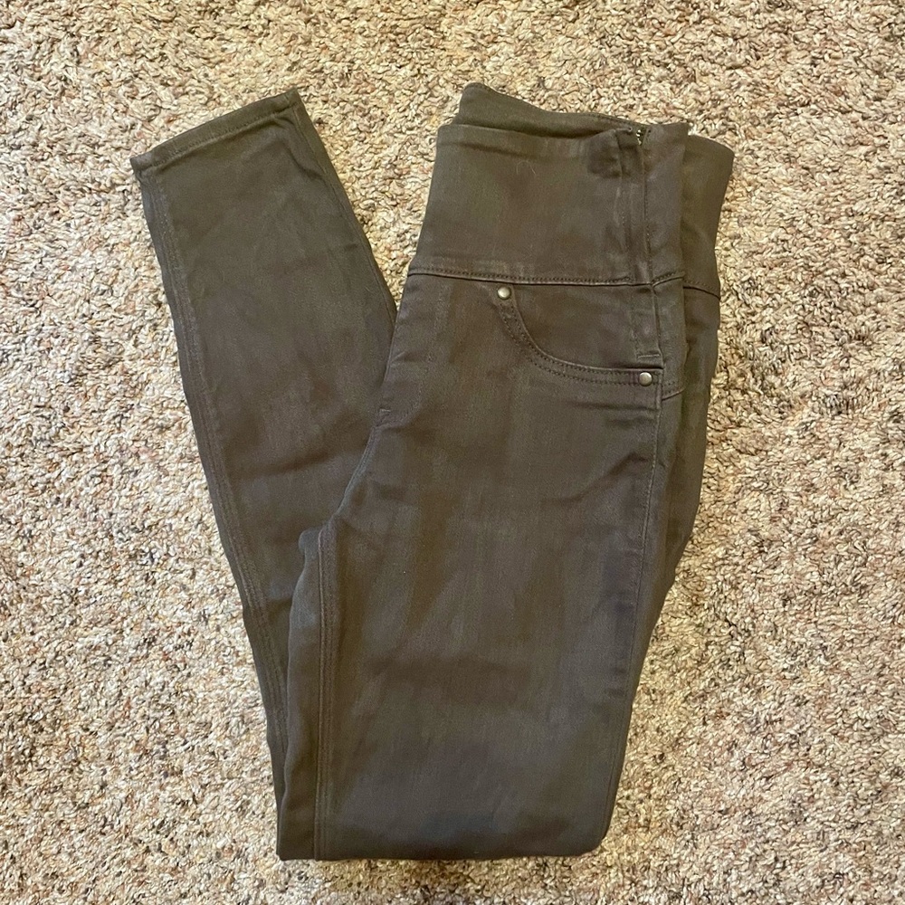 SPANX 2066 Solace Brown High Waisted Shaping Skinny Jeans Leggings. Women’s M.